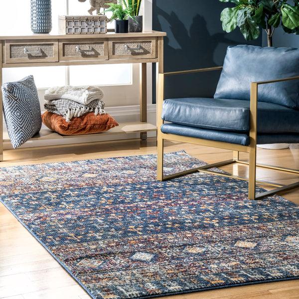 Nuloom Carter Gothic Striped Area Rug Blue