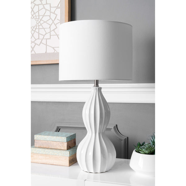 Nuloom Cary 30" Ceramic Table Lamp Cream