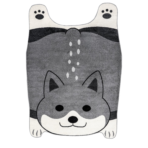 nuloom Charli Playful Puppy Kids Area Rug Grey