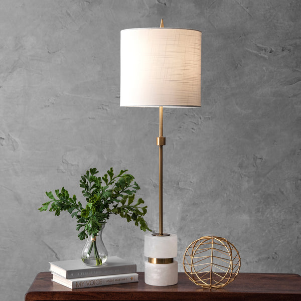 Nuloom Charlotte 31" Marble Table Lamp Bronze