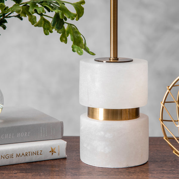 Nuloom Charlotte 31" Marble Table Lamp Bronze