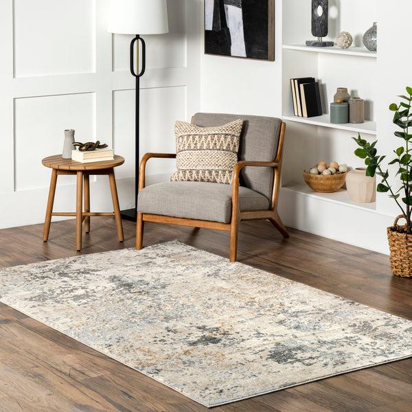 Nuloom Chastin Modern Abstract Area Rug Beige