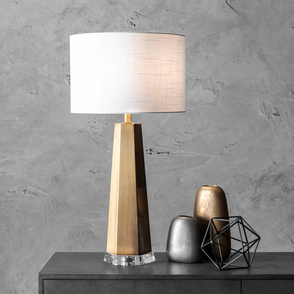 Nuloom Cheyenne 30" Metal Table Lamp Brass
