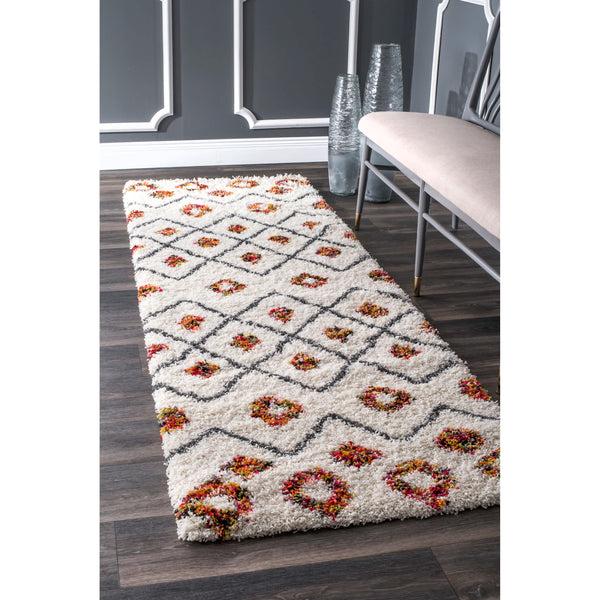 Nuloom Cicely Shaggy Area Rug White