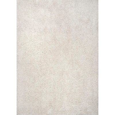 nuloom Clare Solid Shag Area Rug White