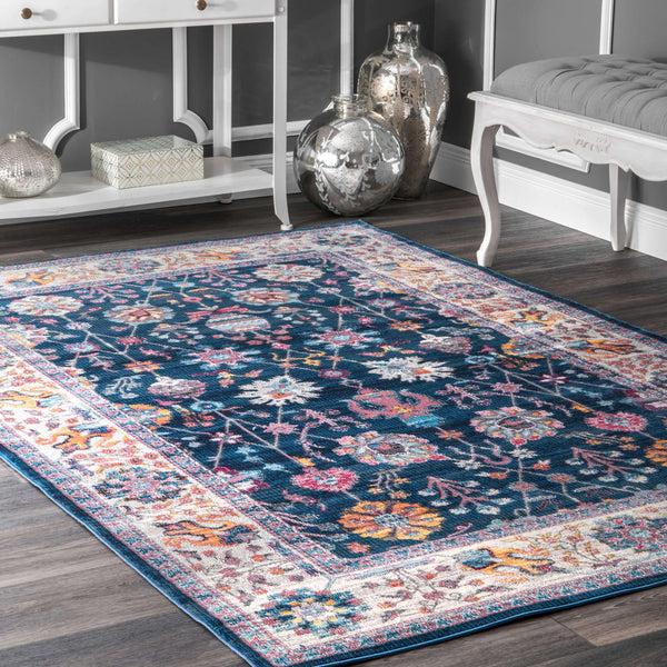 Nuloom Classic Tinted Floral Blue