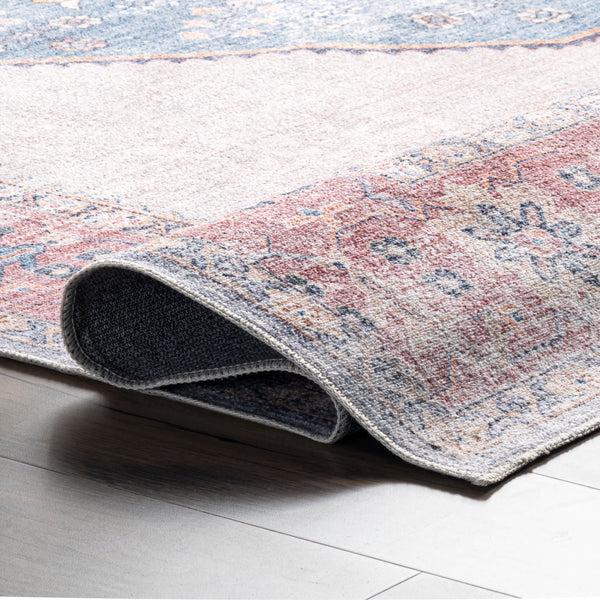 Nuloom Classic Vintage Washable Area Rug Blue