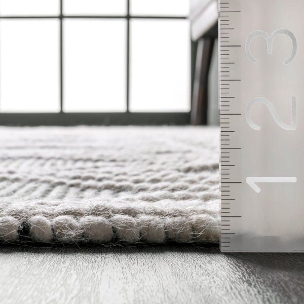 Nuloom Contemporary Trellis Natti Area Rug Gray