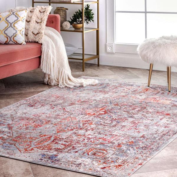 Nuloom Cordelia Persian Distressed Area Rug Orange