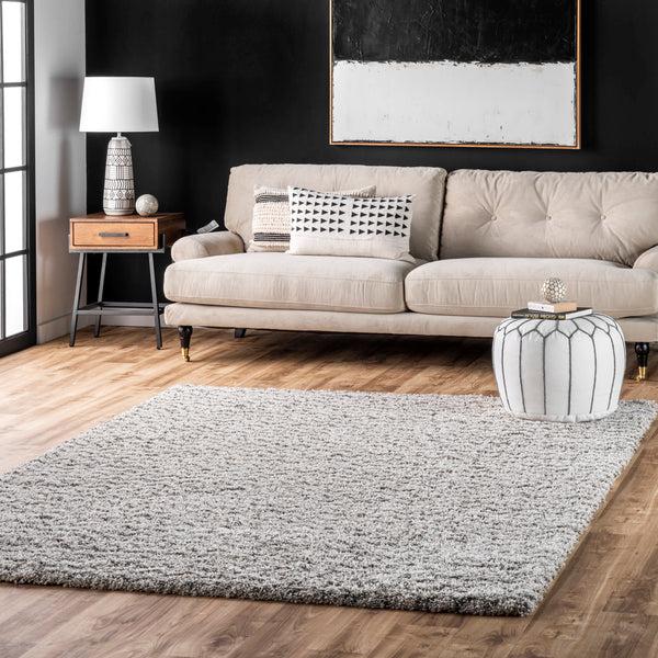 Nuloom Cuellar Chevron Shaggy Area Rug Navy