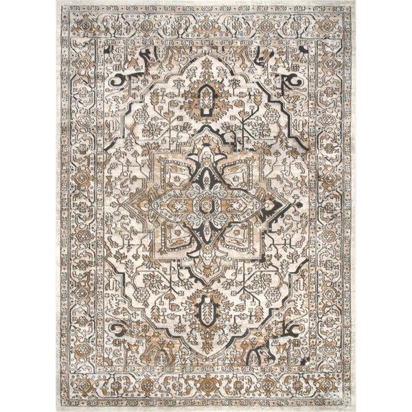 Nuloom Darcie Traditional Medallion Area Rug Beige