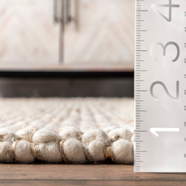 Nuloom Deeanna Casual Textured Wool Area Rug Ivory