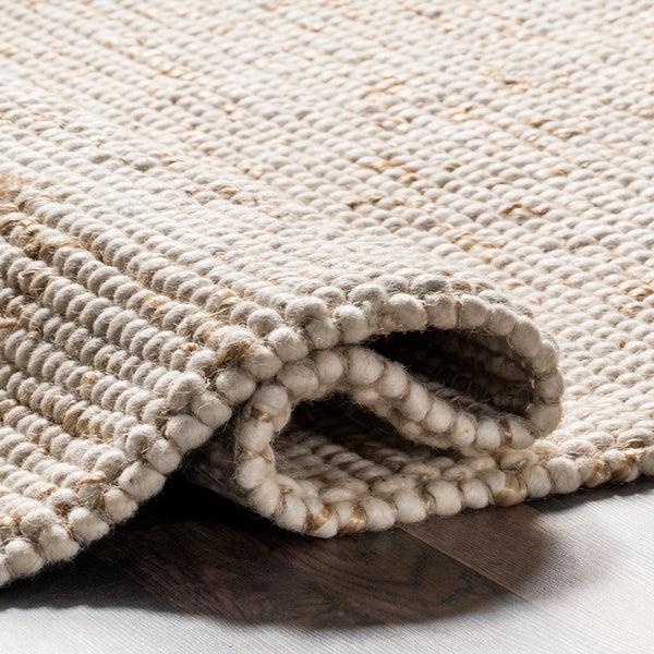 Nuloom Deeanna Casual Textured Wool Area Rug Ivory
