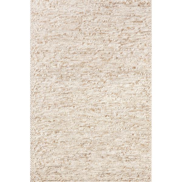 nuloom Deeanna Casual Textured Wool Area Rug Ivory