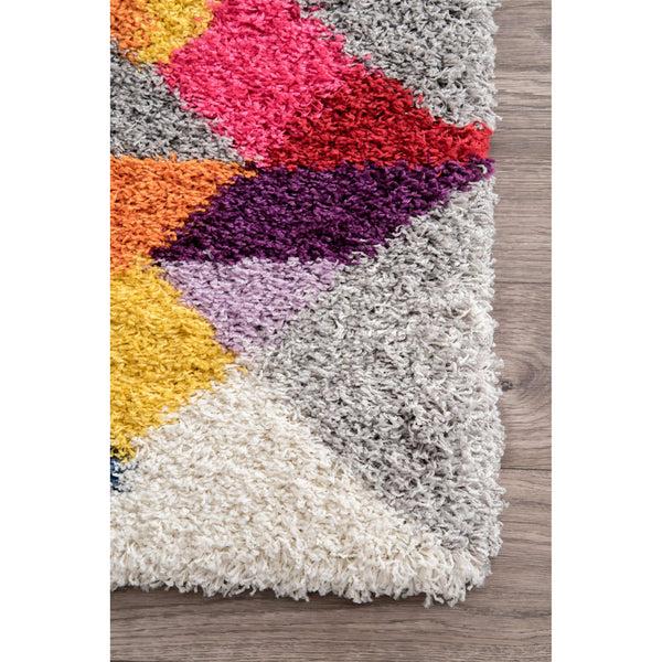 Nuloom Deedee Mosaic Shaggy Multi