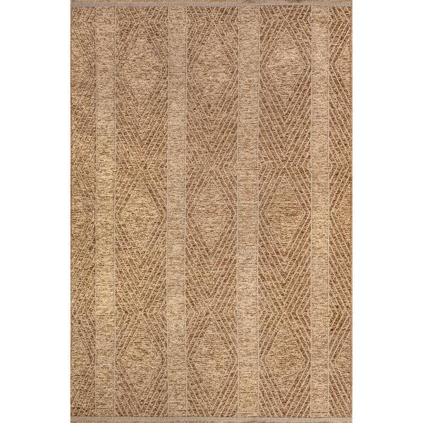 nuloom Deisy Diamond Lined Fringe Area Rug Natural