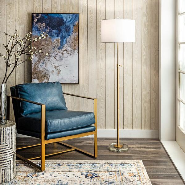 Nuloom Dexter 60" Metal Floor Lamp Brass