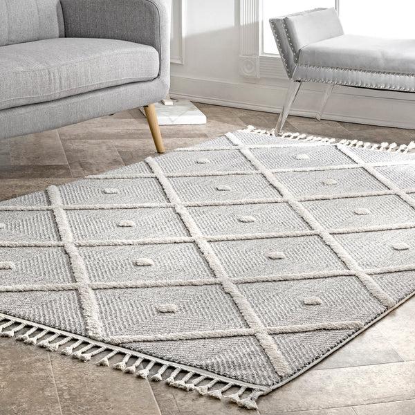 Nuloom Diamond Deyton Area Rug Grey