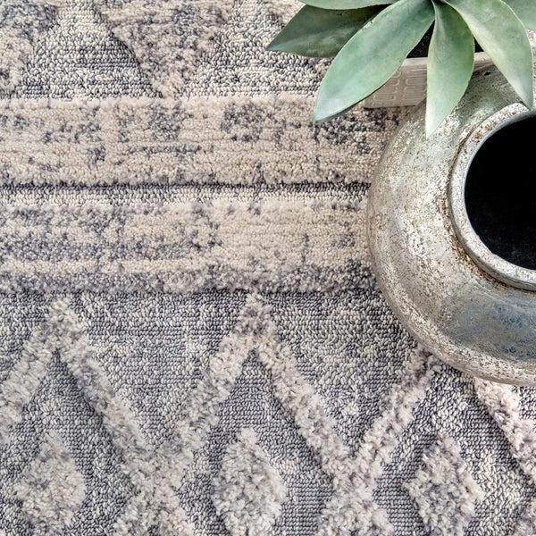 Nuloom Diamond Shaggy Devonte Grey