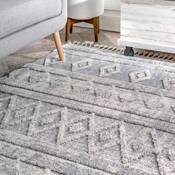 Nuloom Diamond Shaggy Devonte Grey