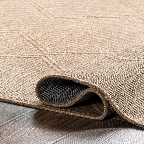 Nuloom Diamond Trellis Jute Area Rug Natural