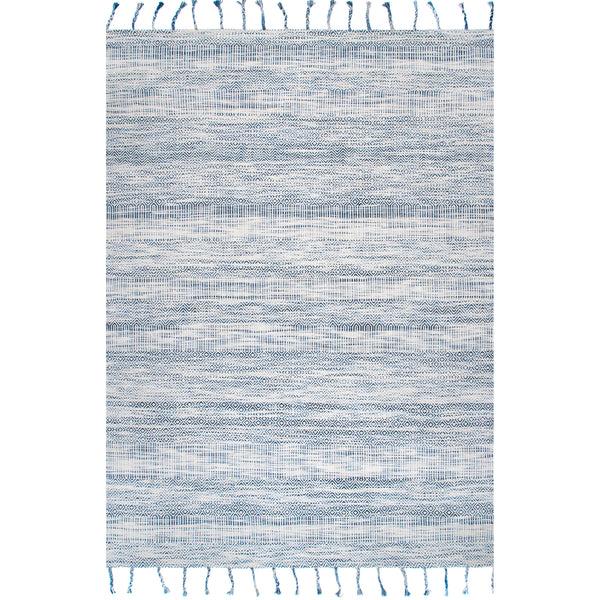 nuloom Diem Geometric Cotton Tassel Area Rug Beige