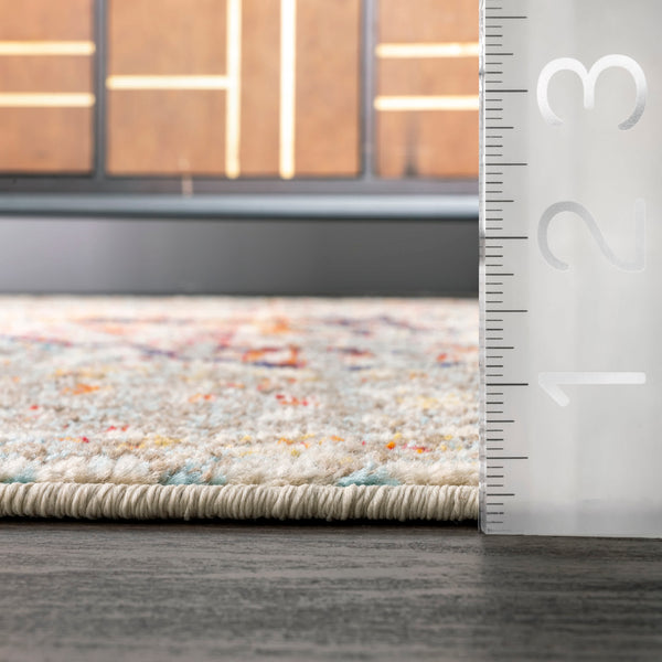 Nuloom Distressed Persian Sarita Area Rug Grey