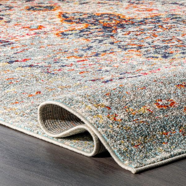 Nuloom Distressed Persian Sarita Area Rug Grey