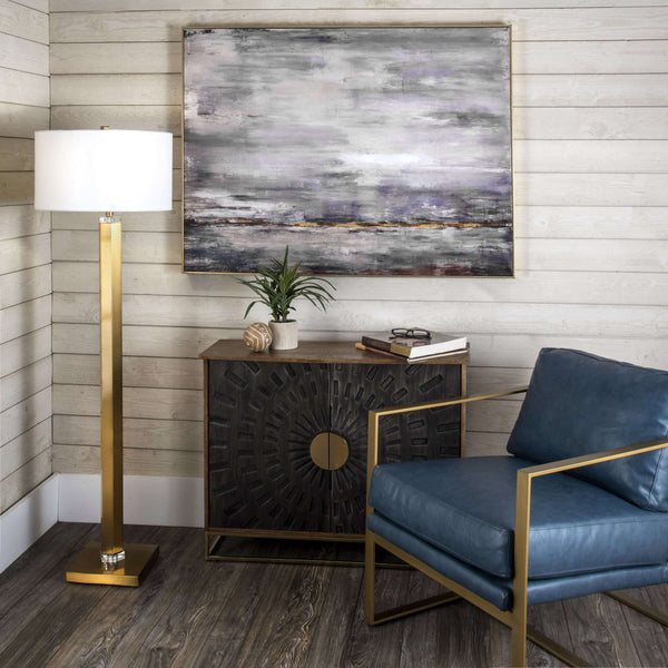 Nuloom Doral 60" Metal Floor Lamp Brass