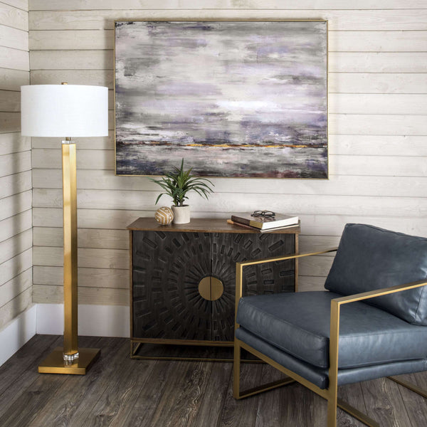 Nuloom Doral 60" Metal Floor Lamp Brass