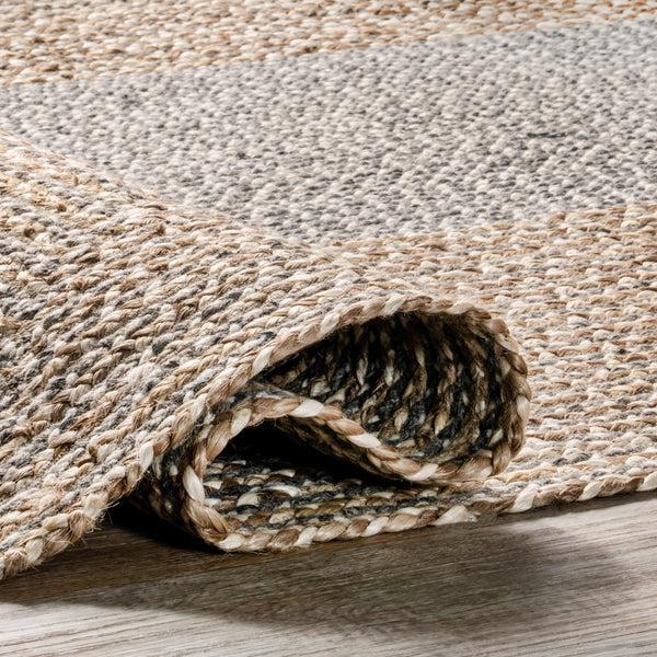 Nuloom Draya Casual Braided Jute Area Rug Gray
