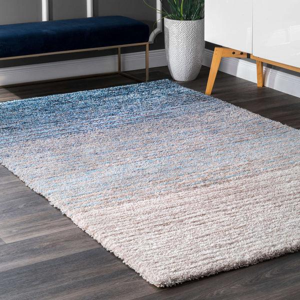 Nuloom Drey Ombre Shag Blue