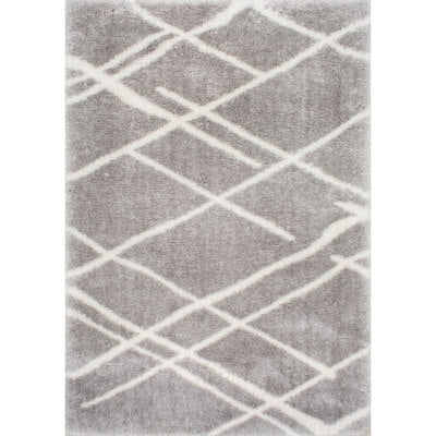 nuloom Dupree Lattice Shag Grey