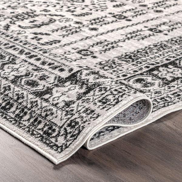 Nuloom Emily Traditional Medallion Area Rug Gray