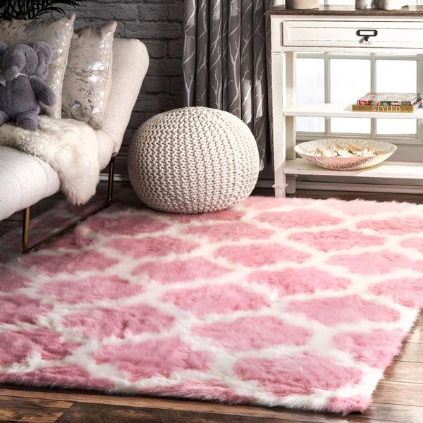 Nuloom Faux Sheepskin Shaunna Grey