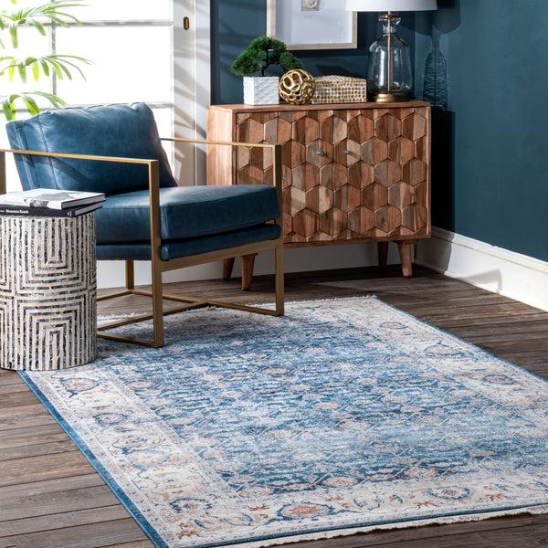 Nuloom Fernanda Faded Persian Area Rug Blue