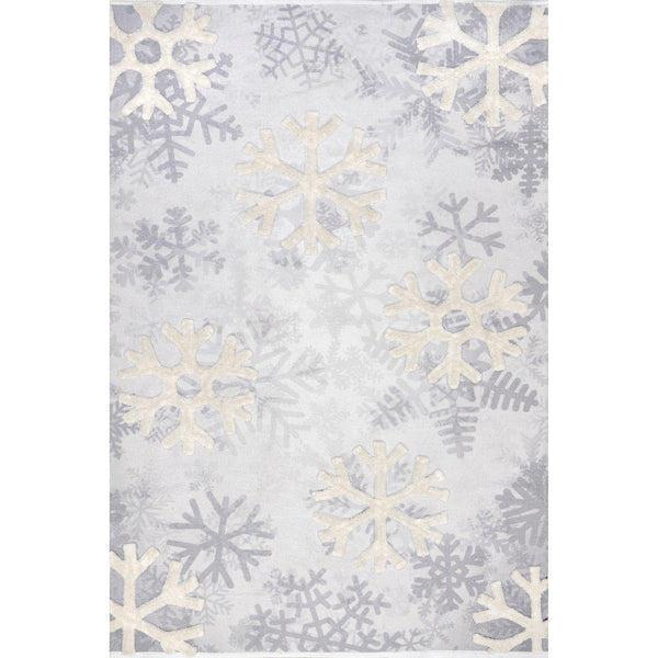 nuloom Fiona High-Low Snowfall Area Rug Grey