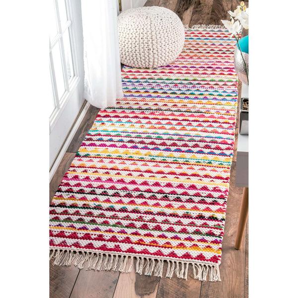 Nuloom Flatweave Rainbow Albina Multi