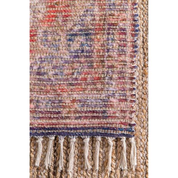 Nuloom Flatwoven Nikki Tassel Area Rug Navy