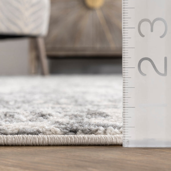 Nuloom Floral Damask Rosemary Area Rug Grey