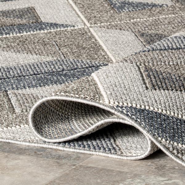 Nuloom Gale Geometric Indoor/Outdoor Area Rug Gray