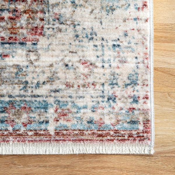 Nuloom Galilea Mottled Mast Medallion Beige