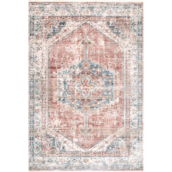 nuloom Galilea Mottled Mast Medallion Beige