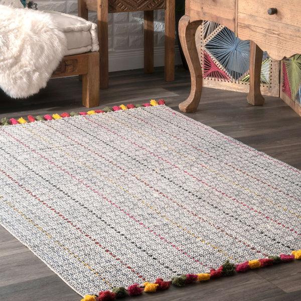 Nuloom Geometric Arya Navy