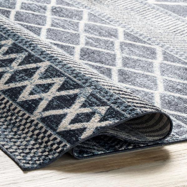 Nuloom Ginnie Washable Banded Area Rug Blue