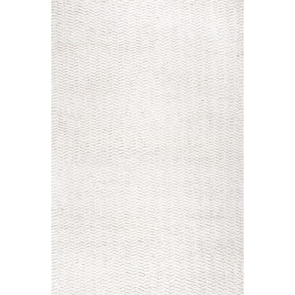 nuloom Glendora Hand Woven Chevron Area Rug Ivory