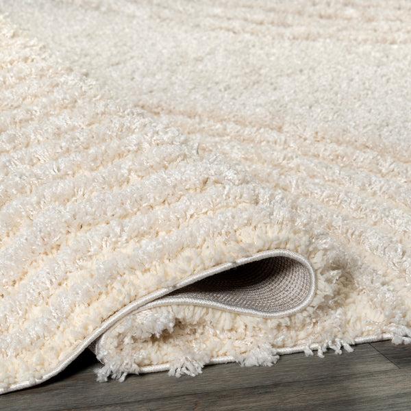 Nuloom Gloria Abstract Shag Area Rug Beige