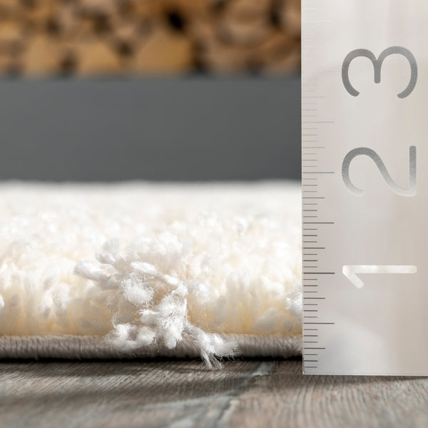 Nuloom Gloria Abstract Shag Area Rug Beige