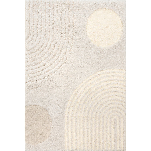 nuloom Gloria Abstract Shag Area Rug Beige