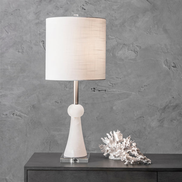 Nuloom Hampton 30" Metal Table Lamp Off White
